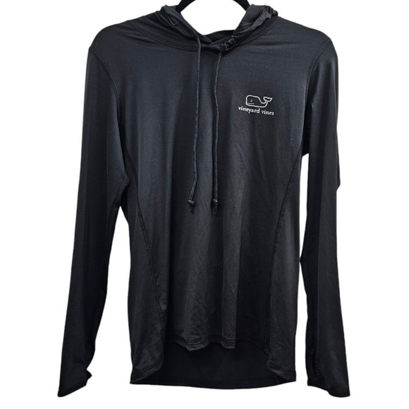 Vineyard Vines Shirt Mens Small Black Pullover Logo - Picture 1 of 8